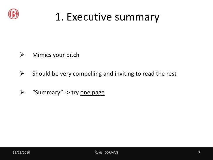 business plan presentation simple business plan format